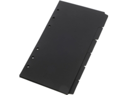 Mini carpeta transparente de PVC con 3 anillas, tamaño pequeño, ideal para la oficina y la escuela.