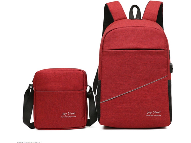 Mochila y Bolsa Joy Start Rojo