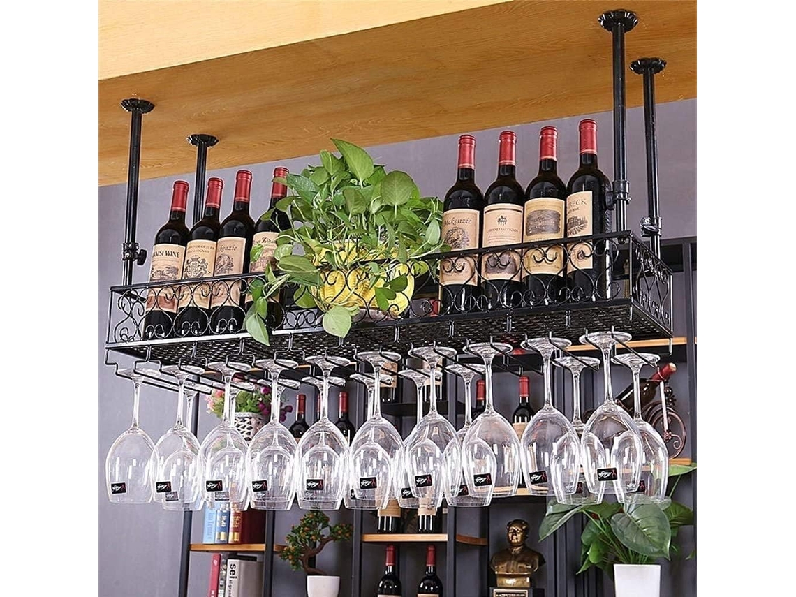 Botellero De Techo, Soporte De Hierro Para Botellas