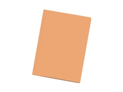 Paquete de 50 subcarpetas de cartulina Dohe tamaño folio con ranura para clip color naranja claro