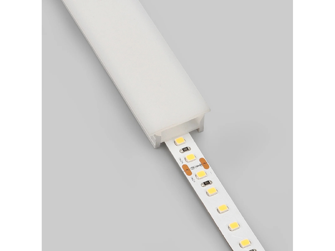 Tubo de Silicona Flex Empotrable Para Tira LED de hasta 15 mm