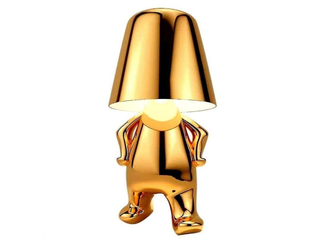 2026-lámpara De Mesa Portátil Recargable Con 3 Niveles De Brillo Y Usb, Decoración Artística Moderna Dorada C Oro