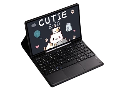 Carcasa Flip Cover y Teclado Bluetooth YIMGOTTA PS-T970C para Samsung Tab S7+ 12.4 T970/Samsung Tab S7 FE 12.4 T730/Samsung Tab S8+ 12.4 X800