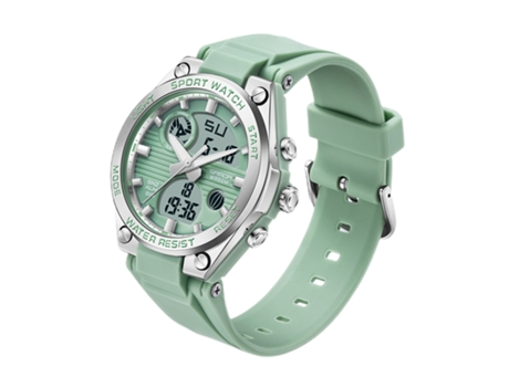 VEANXIN Reloj deportivo electrónico resistente al agua y a las caídas para mujer, color verde