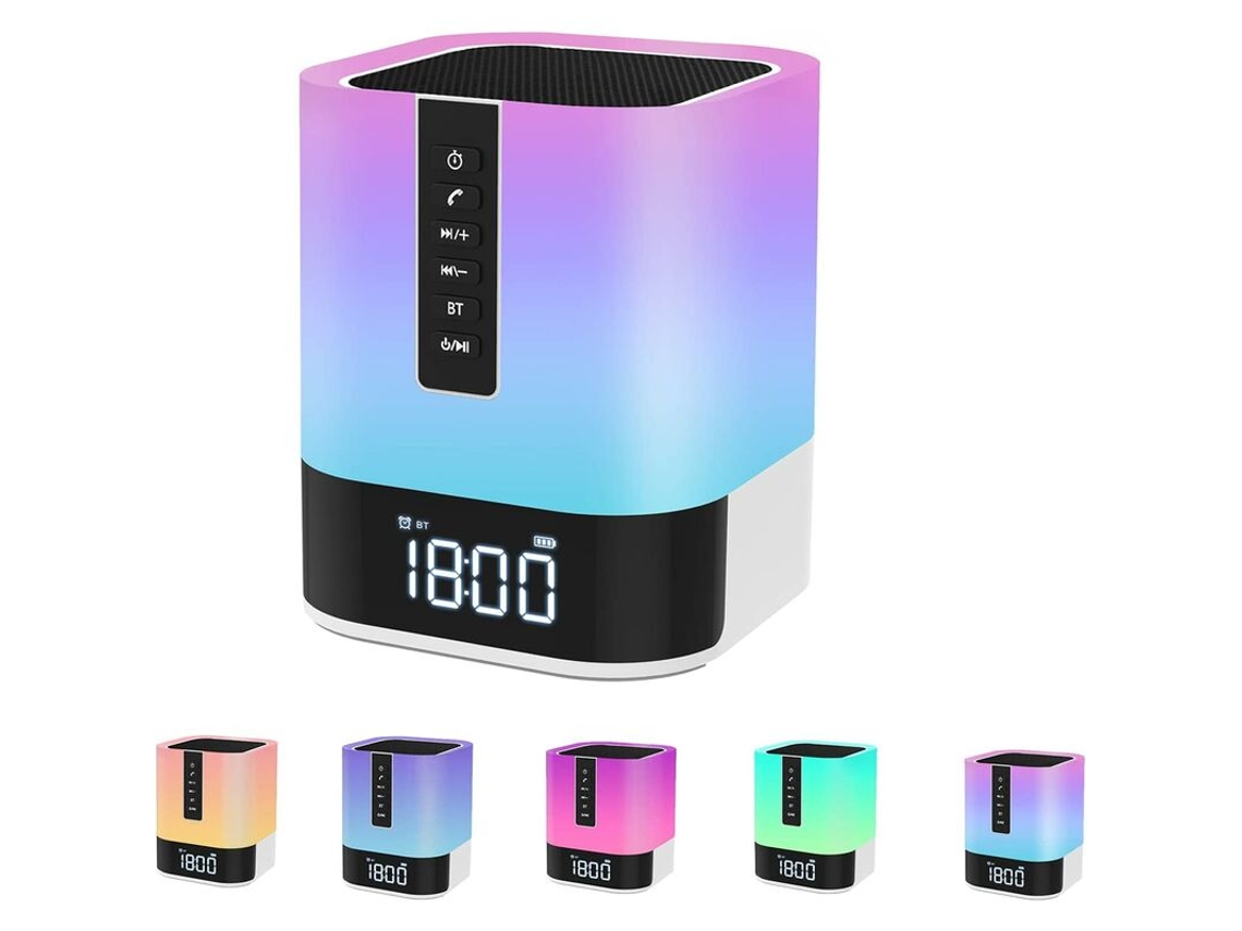 FNINIJEDE Alto Falante Bluetooth Neve Despertador/luz Noturna