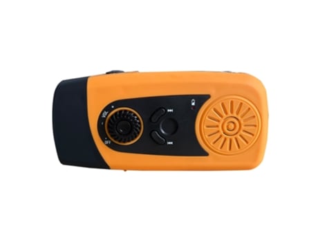 ELKUAIE Radio solar del tiempo de la emergencia de la manivela, radio portátil de FM con poder de la linterna 2000mAh del LED