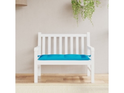 Cojín De Banco De Jardín Tela Oxford Azul 110x50x7 Cm