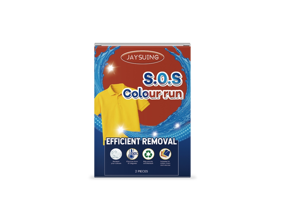 Detergente en polvo para eliminar manchas y proteger el color de la ropa.