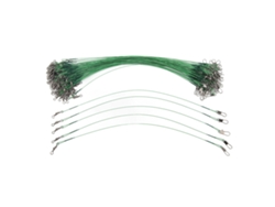 Danu26-100 Piezas De Cables De Pesca Con Mosquetones Antirrobo De Acero Resistente A La Corrosión Para Agua Salada 25cm/9.8in