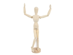 Maniquí Articulado De Madera De 30 Cm (12 Pulgadas): Modelo Artístico Para Decoración Y Pintura.