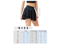 2026rebe-saia De Tênis Feminina Com Shorts Internos 2 Em 1 De Duas Camadas Com Bolso Para Treinamento De Golfe