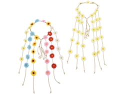 Lot De 2 Serrage, Cabezas Bohèmes Marguerite Y Tournesol Accesorios Para Cheveux De Cuelloronne Lége...