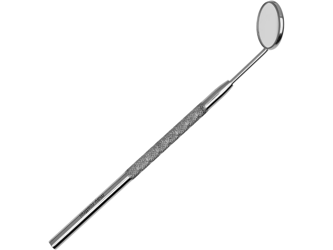 Herramienta de inspección, espejo antivaho extraíble para una visión clara, mango dentado antideslizante con diseño ergonómico.