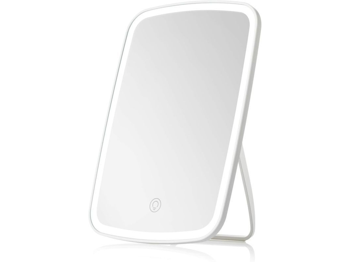 Espejo De Maquillaje Portátil Con Pantalla Táctil, Luz Led Ajustable Y Recargable Por Usb.