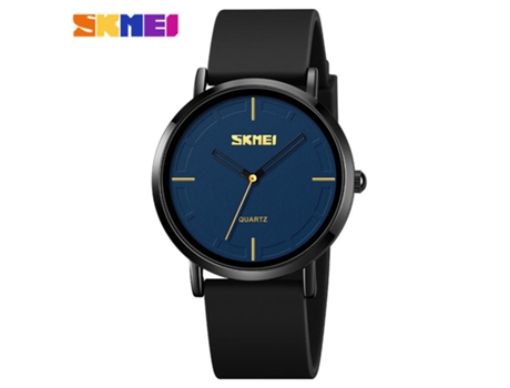 Relojes Deportivos de Silicona para Hombre Relojes analógicos Informales Relojes de Pulsera de Cuarzo de Moda-Superficie Negra y Azul LUUCOZK