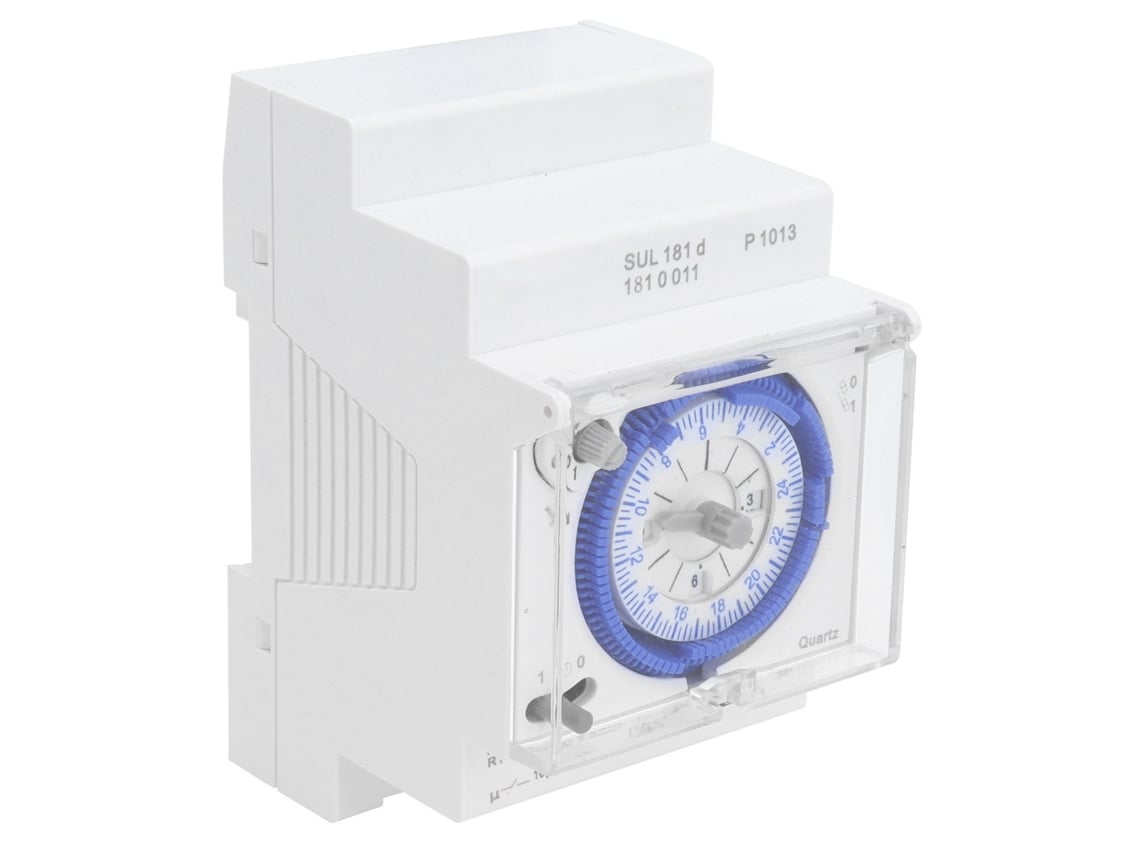 Temporizador mecánico automático Veloriskku de 24 horas, bajo consumo, interruptor temporizador para calentadores y riego, 110 V CA