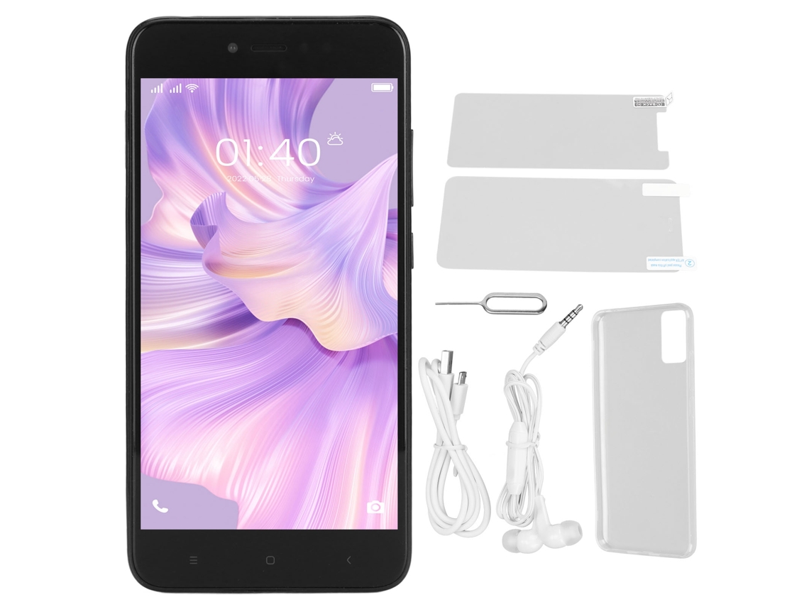 Teléfono Inteligente De 5,5 Pulgadas Hd, 2 Gb De Ram, 16 Gb De Rom, Android 4g Lte, Doble Tarjeta, Doble Modo De Espera, Ultrafino, Color Negro.
