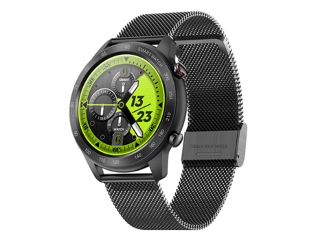 Smart Watch, monitor de frecuencia cardíaca, resistente al agua IP68, negro BISBISOUS