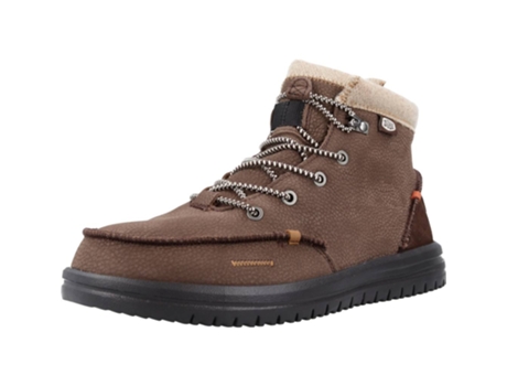 Zapatos de Hombre HEY DUDE Bradley Piel Marrón (41)