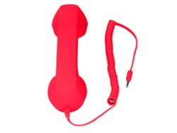 Receptor Telefónico Inalámbrico Retro Antirradiación Con Sonido Nítido Para Teléfonos Móviles Android E Ios - Rojo