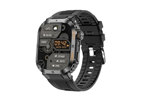 Reloj inteligente militar para exteriores para hombre, reloj inteligente con llamada Bluetooth para Android IOS Ip68, relojes deportivos impermeabl...