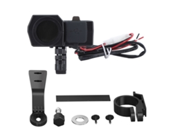 Cargador Universal Para Motocicleta Con Pantalla Digital De Voltaje Y Temperatura, Doble Puerto Usb, 12-24 V, 5 V 3,4 A