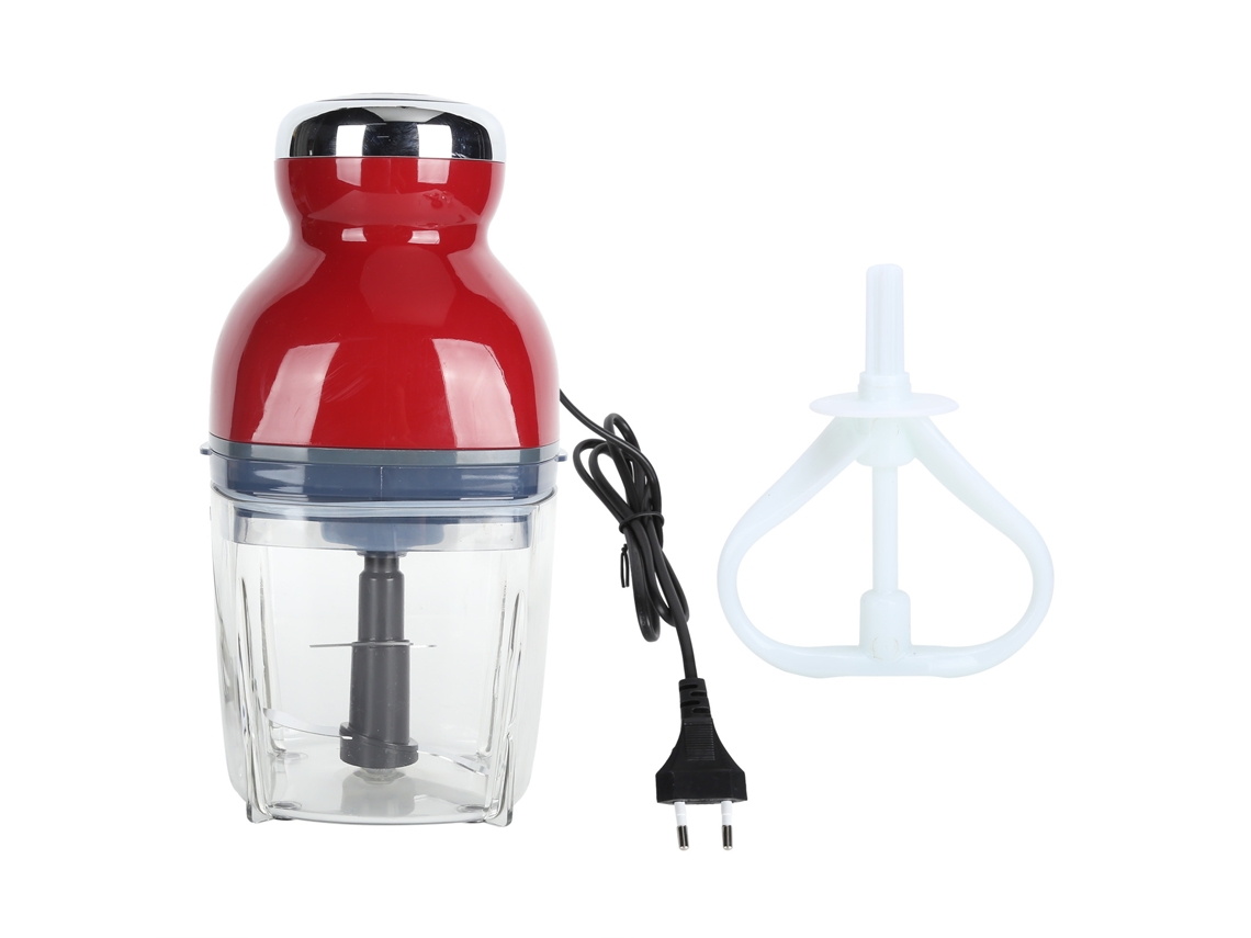Picadora de carne eléctrica de 200 W y 0,9 L con 2 cuchillas para cocina, enchufe UE 220 V