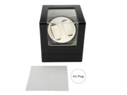 Caja de carga automática, reloj mecánico, pantalla blanca y negra.
