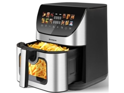 Freidora de aire de 8,5 l con ventana visible y 12 programas - Ziwei Store