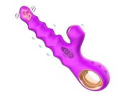 Vibrador De Punto G Femenino, Vibrador De Empuje Con Control Remoto Y Función De Calor, 10 Modos, Morado