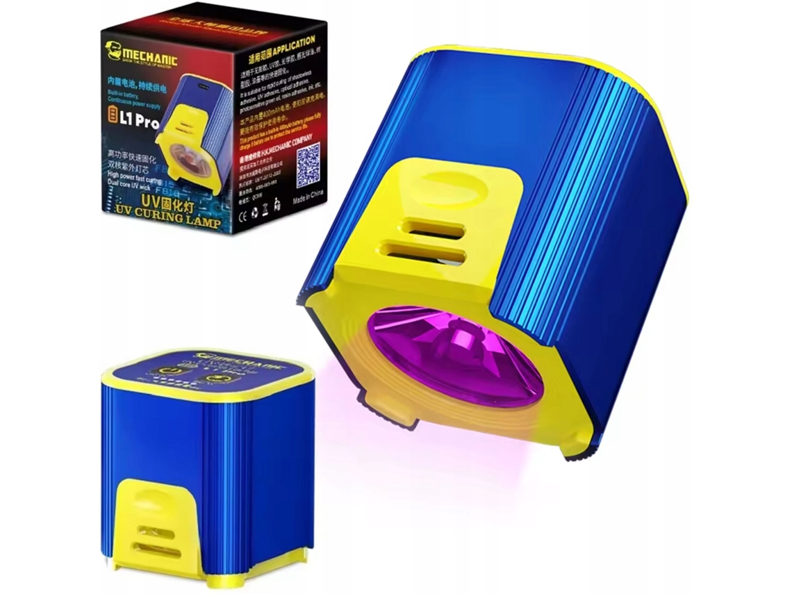 Lámpara LED UV Mechanic L1 Pro – USB-C + Batería de 300 mAh | 5–7 W | 395 nm | Para barnices y resinas
