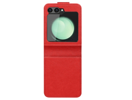Funda Folio para Samsung Galaxy Z Flip 5 AVIZAR Piel Rojo