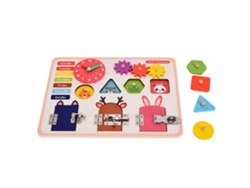 -tablero Ocupado Montessori Para Niños Pequeños Juguete Educativo Aprendizaje Habilidades Básicas Y Motricidad Fina Jqn-smart Fun Busy Board