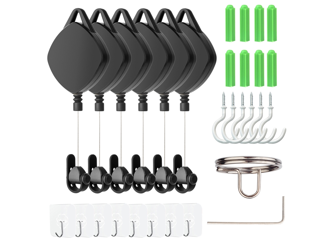 Sistema De Poleas Retráctiles Para Techo Para La Gestión De Cables De Realidad Virtual, Compatible Con Htc Vive/rift S/oculus Quest 2.