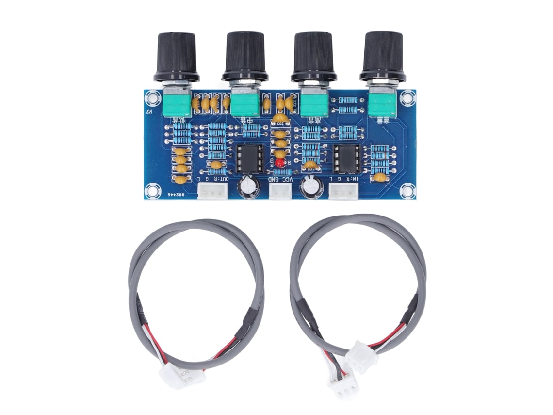 Módulo Pré-amplificador Pré-amplificador De 2 Canais Placa De Tom Para Amplificador Digital Dc 12v‑24v Ne5532