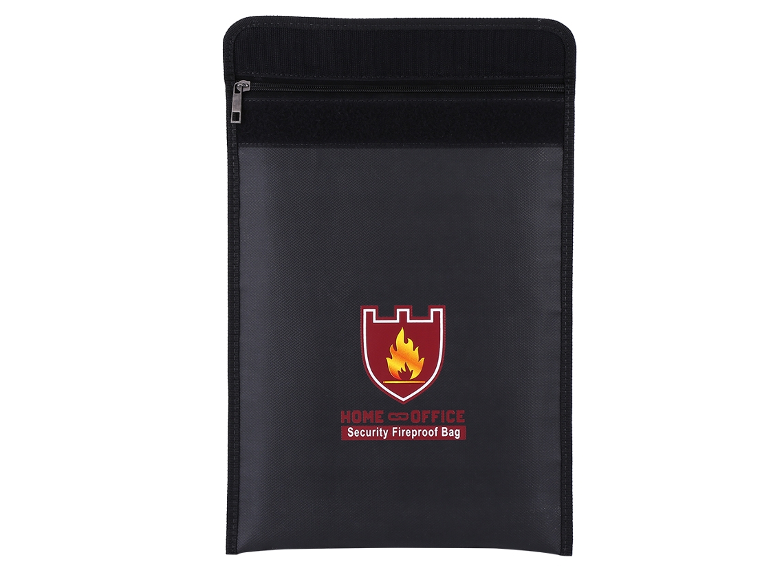 1 Bolsa Protectora Ignífuga De Doble Cara, Resistente Al Fuego Y Al Agua, Para Baterías Lipo, Dinero Y Documentos.