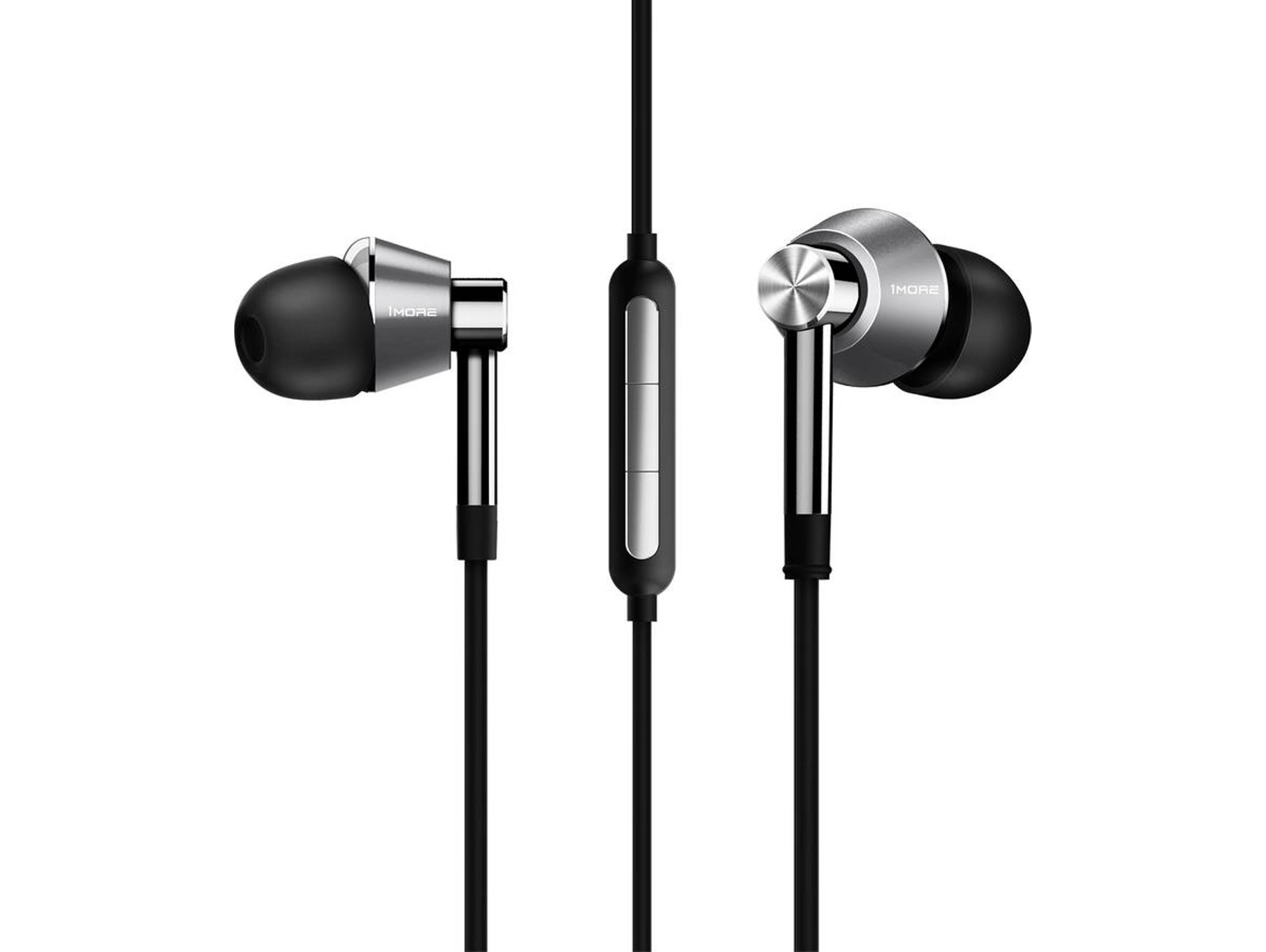 Auriculares con Cable 1MORE E1001 (In Ear - Micrófono - Gris)