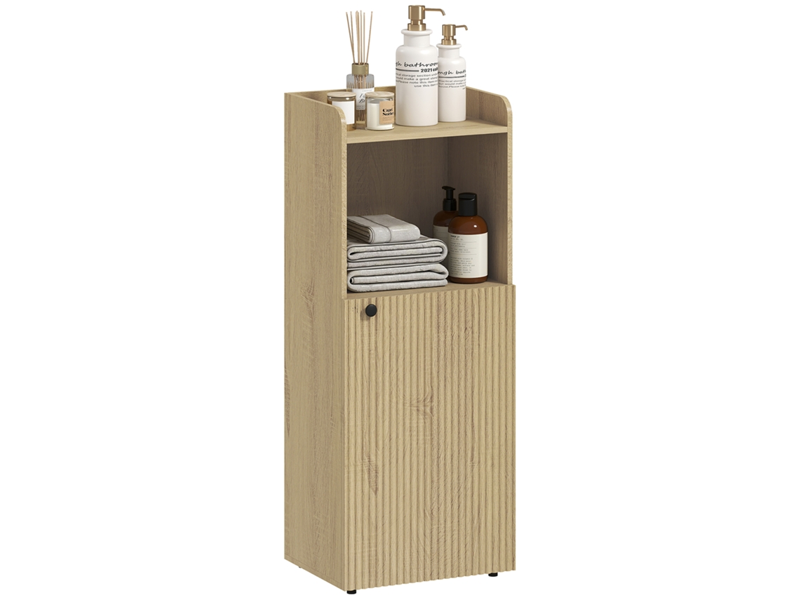 Mueble Baño Nicho Estante Ajustable 40x31x104cm Roble