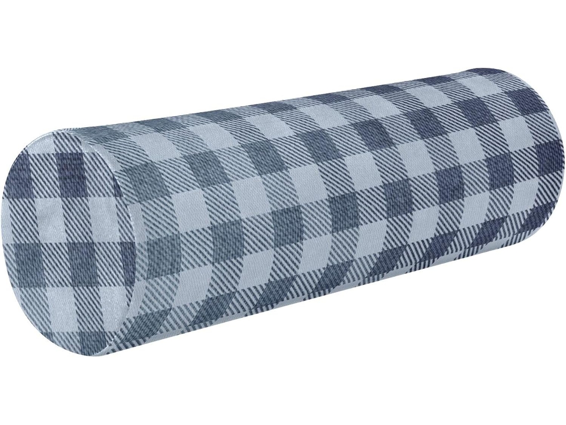 Cojín Cilíndrico Decorativo Cama (poliéster) (espuma Viscoelástica).brsoporte Soporte Duradero.brfácil