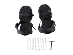 Sandalias Aireadoras De Césped Con Púas De Pu Para Jardinería, Herramienta Para El Cuidado De Las Plantas, Color Negro.