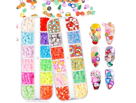 Grid Easter Nail Art Glitter Lentejuelas, Easter 3D Nail Art Calcomanías Nail Art Supplies Mixed Shapes -Style4 ZMDECQNA