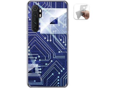 Carcasa Xiaomi Mi Note 10 Lite TUMUNDOSMARTPHONE Circuito Multicolor
