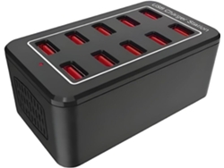 Concentrador de carga de 10 puertos y 50 W con cable de 1,5 m para la oficina, viajes u otros usos. SFUSHOS