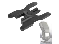 2026-soporte Para Flash Con Zapata Caliente, Bracket De Flash, Montaje Dual Para Flash De Zapata Caliente