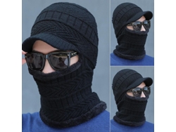 2026-bufanda Snood Balaclava Para Hombre Invierno Calientita Tejida Con Lana, Gorro De Punto Y Máscara Para Ski, Talla Única