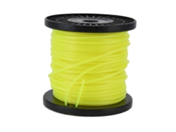 Hilo Redondo Amarillo De 3,0 Mm Para Desbrozadoras, 30 M, Nailon, Para Podadoras Profesionales.