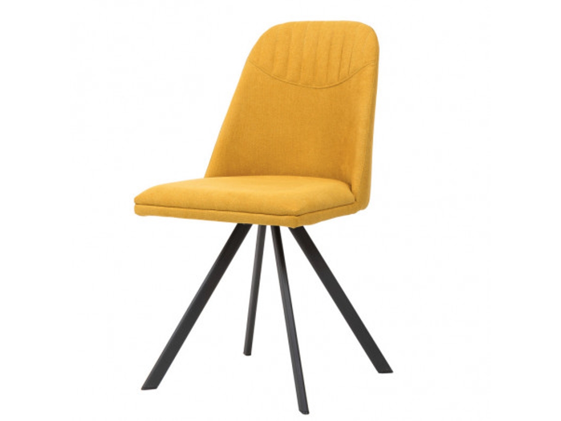 DUDECOR Silla Aveiro Mostaza