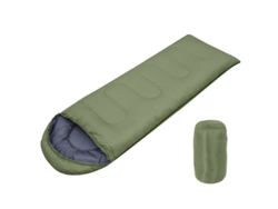 Saco De Dormir Para Acampar (-5 °c -5 °c), Color Verde Oscuro, Ideal Para Viajes Al Aire Libre. Panoona