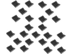 Paquete De 25 Soportes Iónicos De Plástico Para 4 Baterías 18650 De 3,7 V.