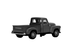 Coche Modelo De Metal Fundido A Presión, Camioneta Pickup A Escala 1:32 Con Puertas Móviles Para Niños.